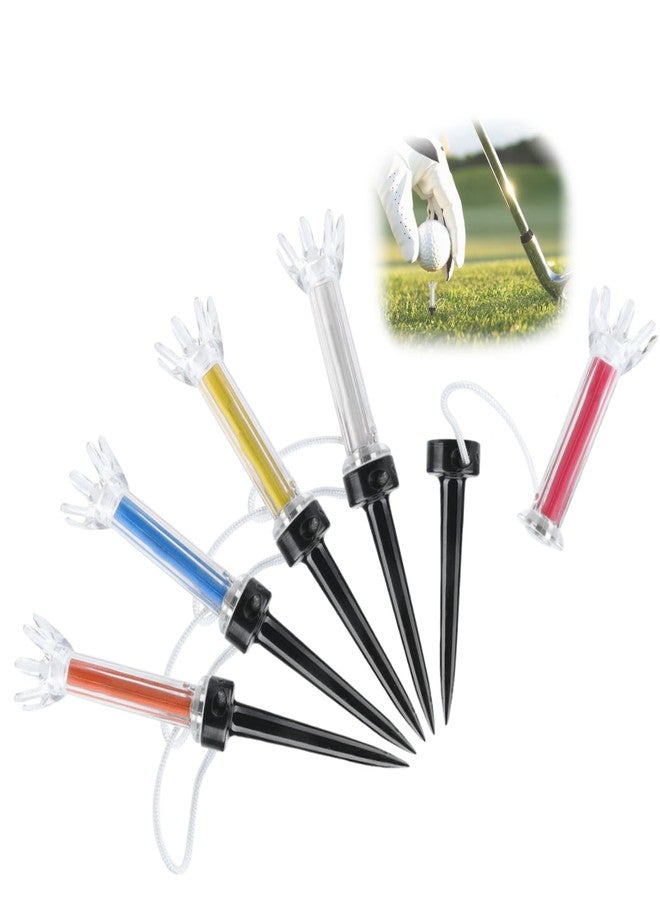 OUKENS Magnetic Golf Tees 5 Pack - Flexible Polymer Training Tees with 360° Rotating Base, Low-Friction Crown & Patented Bounce Tech for +15 Yards, USGA Approved - Fits Taylormade/Callaway Drivers - Image 1