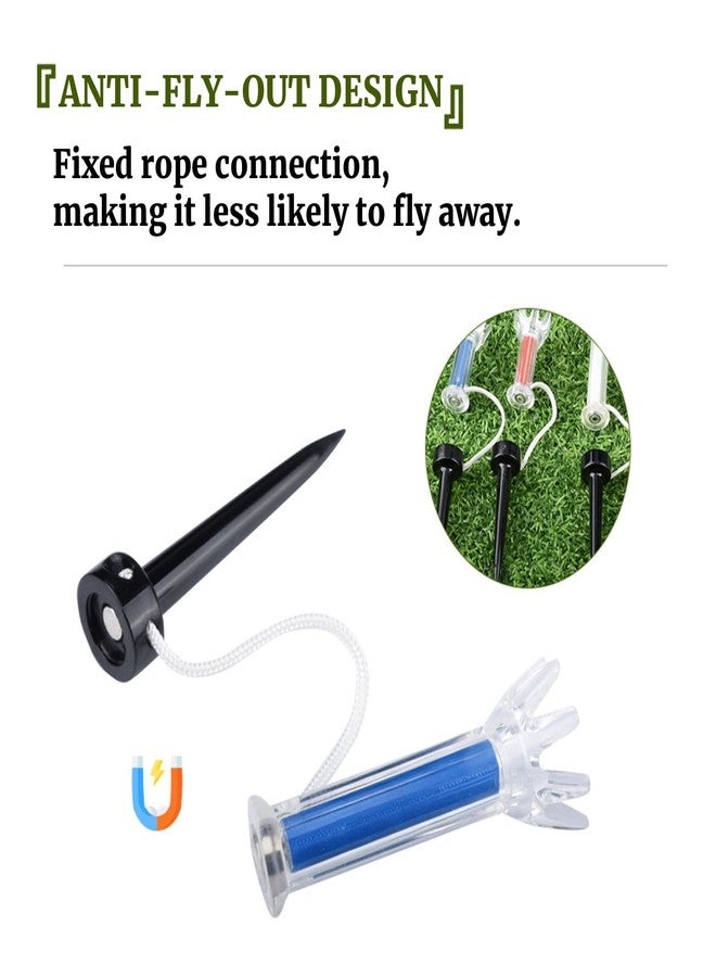 OUKENS Magnetic Golf Tees 5 Pack - Flexible Polymer Training Tees with 360° Rotating Base, Low-Friction Crown & Patented Bounce Tech for +15 Yards, USGA Approved - Fits Taylormade/Callaway Drivers - Image 4
