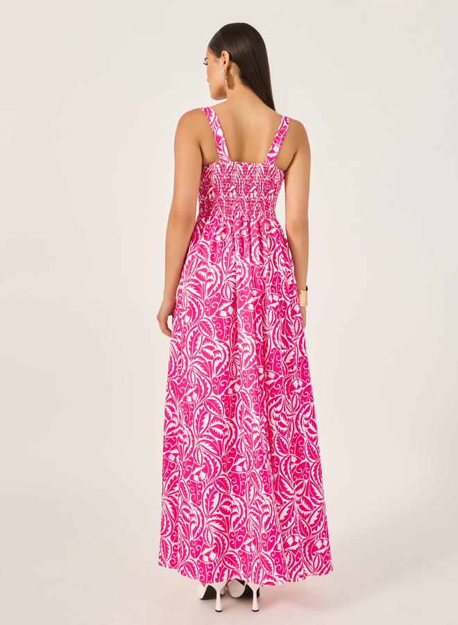 ستايلي فستان ماكسي بطبعة زهور - Image 5