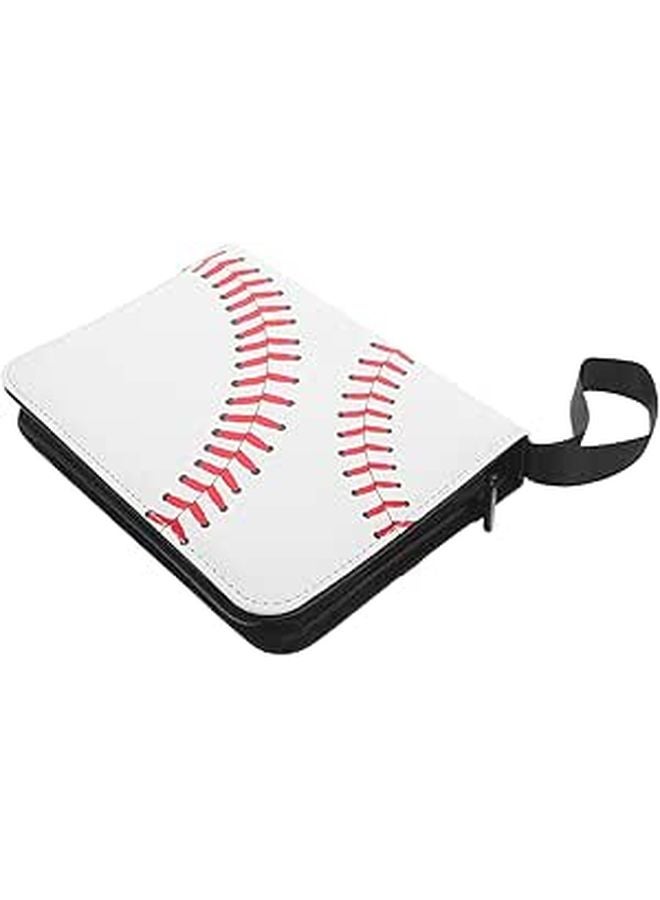 Black 4 Pocket Baseball Card Binder Album Trading Card Storage Display - Image 1