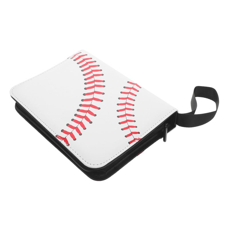 Black 4 Pocket Baseball Card Binder Album Trading Card Storage Display - Image 2