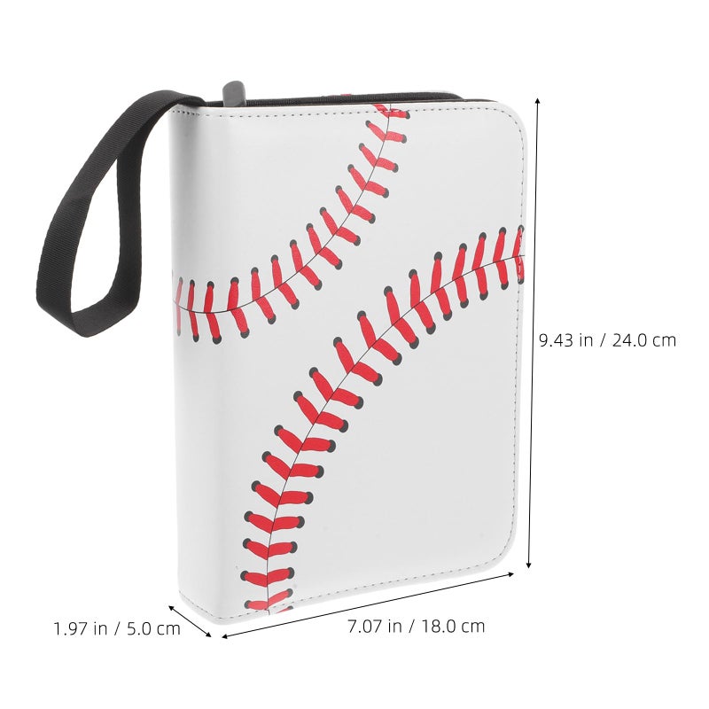 Black 4 Pocket Baseball Card Binder Album Trading Card Storage Display - Image 3