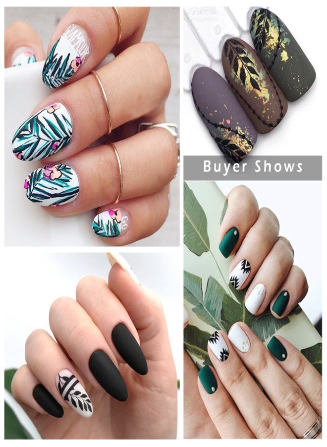 48 Sheets Nail Art Stickers Water Transfer Nail Sticker Nail Decals Nail Art Decoration Manicure Set for Salon Home Use - Image 4