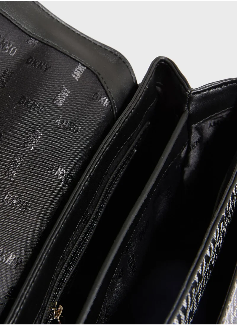 DKNY Evie Flap Over Crossbody Bags