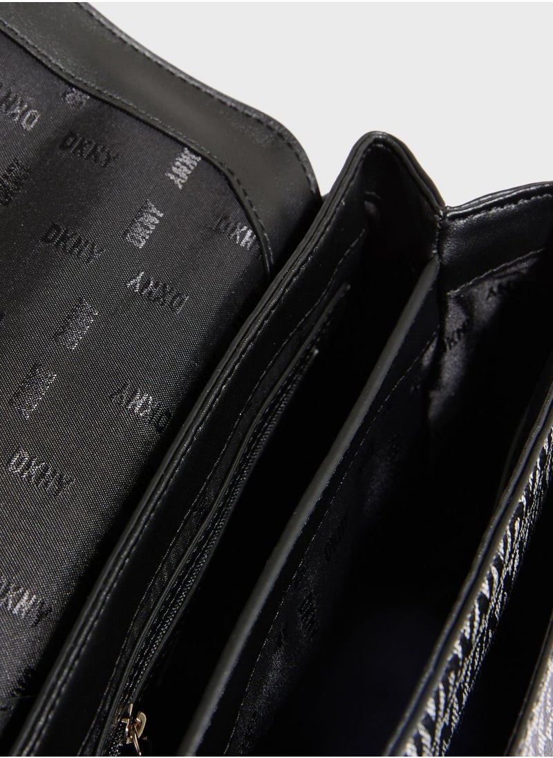 DKNY - Evie Flap Over Crossbody Bags - Image 1