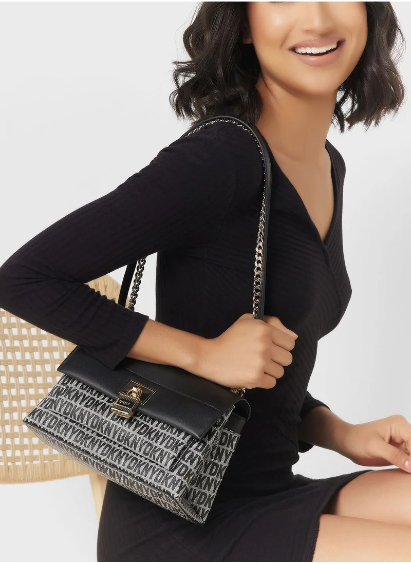 DKNY Evie Flap Over Crossbody Bags