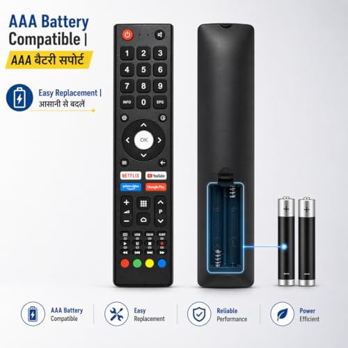Supreme E-Commerce Replacement Remote Compatible for BPL Smart TV | Works with BPL 43 inch & 55 inch LED tv, Android, 4K UHD TVs | Universal TV Remote Control | Easy Setup, Match with Old Remote - Image 4