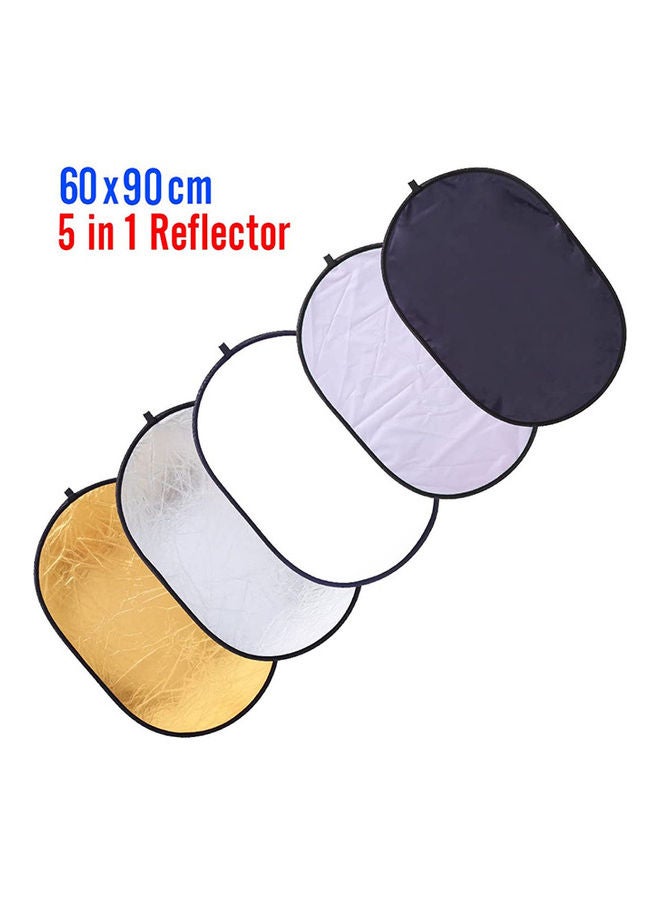5-In-1 Collapsible Circular Reflectors Multicolour  - Image 2