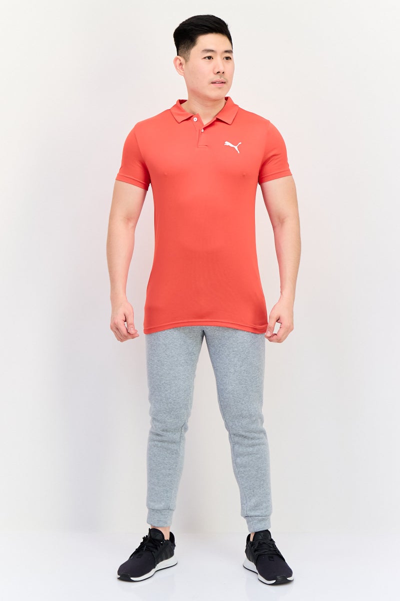 PUMA تي شيرت بولو رياضي للرجال بأكمام قصيرة، أحمر - Image 3