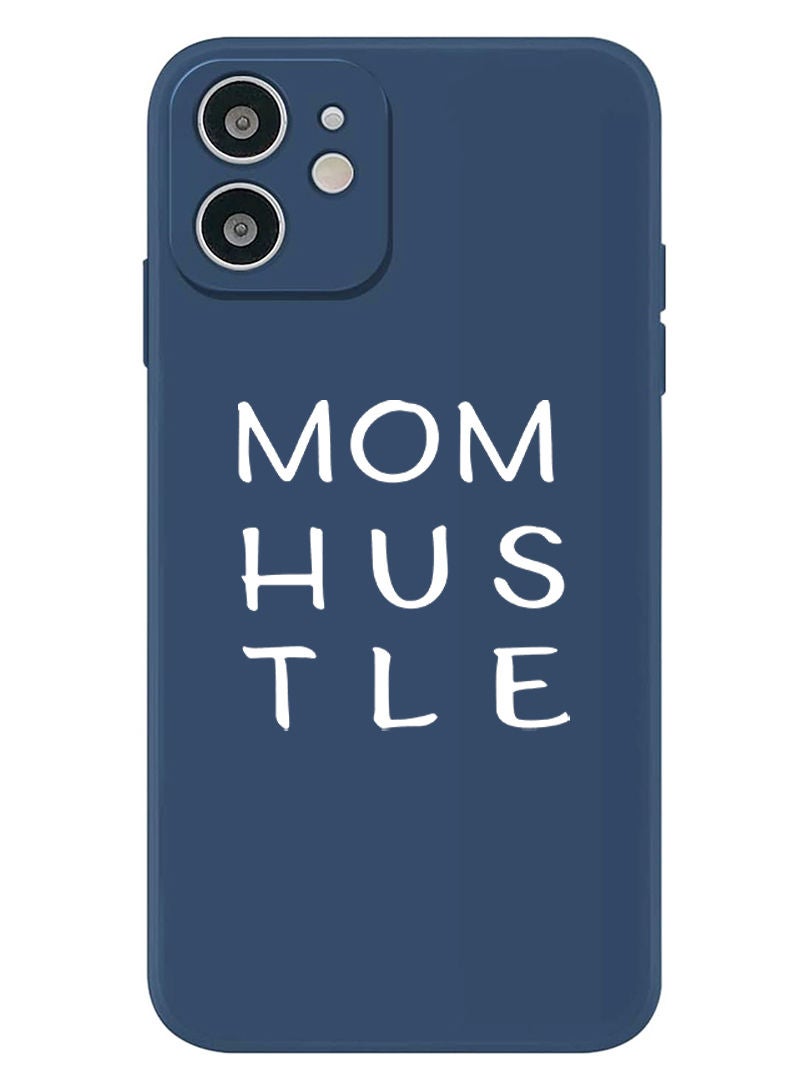 Theodor Protective Slim Fit Case Liquid Silicone Cover with Full Body Protection Anti-Scratch Shockproof Case For iPhone 12 Blue  - Mom Hustle white copy - Image 1