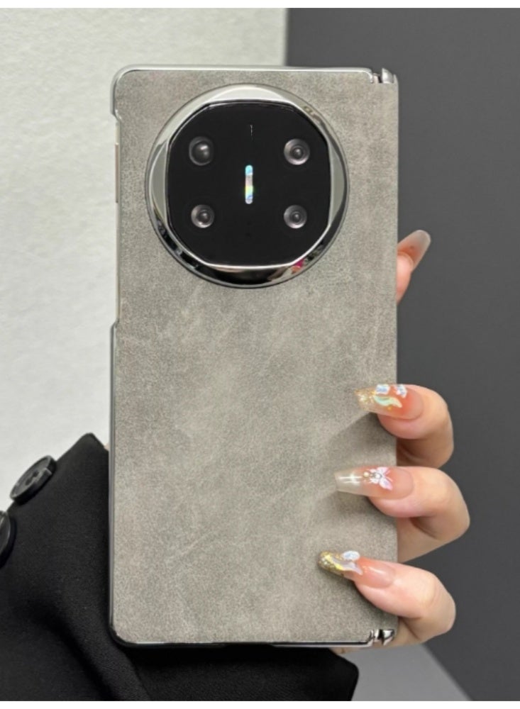 The Phone Case Is Suitable for Huawei MateX6 Foldable Screen Ultra-Thin Electroplated All-Inclusive Central Hinge Lens Anti-Drop Protective Cover, Advanced Gray - Image 1