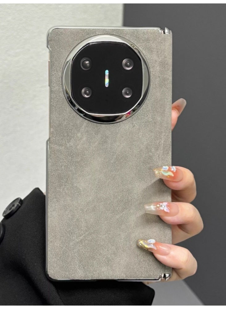 The Phone Case Is Suitable for Huawei MateX6 Foldable Screen Ultra-Thin Electroplated All-Inclusive Central Hinge Lens Anti-Drop Protective Cover, Advanced Gray - Image 2