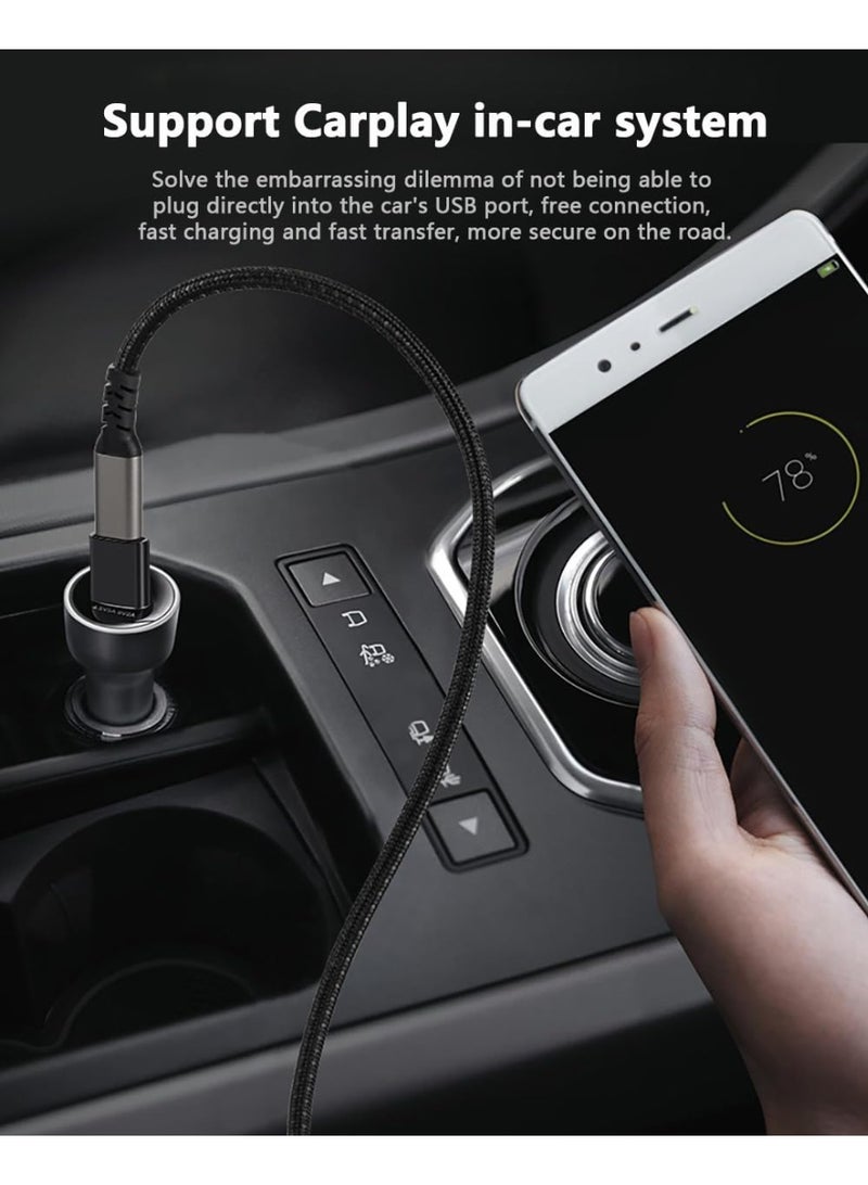محول USB-C أنثى إلى USB 3.2 OTG ذكر للهواتف/أجهزة الكمبيوتر المحمولة/الأجهزة اللوحية، سرعة عالية تصل إلى 10 جيجابت في الثانية، يدعم توصيل ذاكرة فلاش USB، قارئ بطاقات، لوحة مفاتيح، وفأرة - Image 2