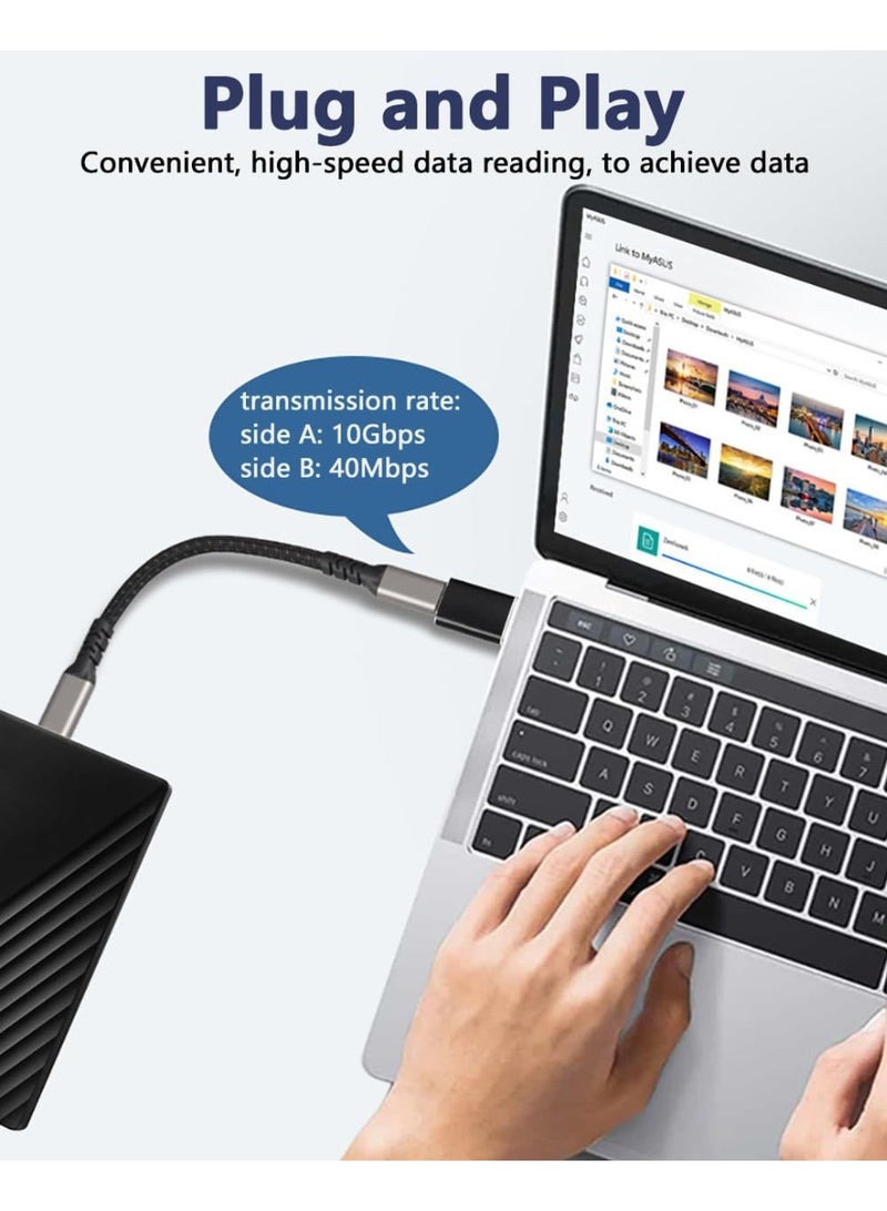محول USB-C أنثى إلى USB 3.2 OTG ذكر للهواتف/أجهزة الكمبيوتر المحمولة/الأجهزة اللوحية، سرعة عالية تصل إلى 10 جيجابت في الثانية، يدعم توصيل ذاكرة فلاش USB، قارئ بطاقات، لوحة مفاتيح، وفأرة - Image 5