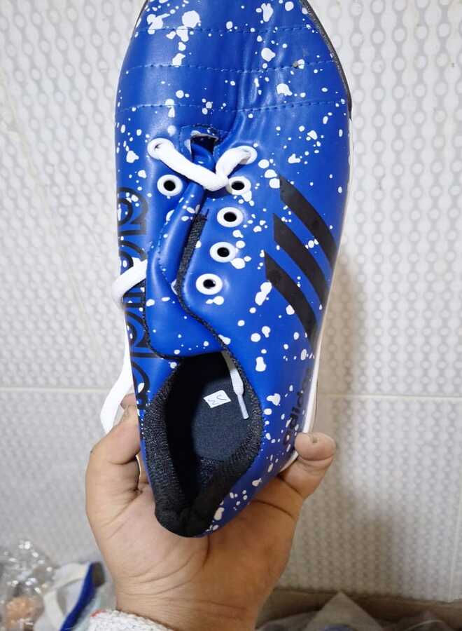 Tartan pentagon blue dotted white - size 42 - Image 2