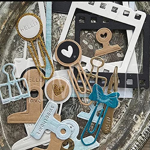 CoolifWang Vintage Paper Clip Film Frame Cutting Die Cuts, DIY Crafts Template Film Frame Scrapbook Cards Cutting Dies Cut Stencils for DIY Embossing Card Making Decorative Paper Dies Scrapbooking - Image 5