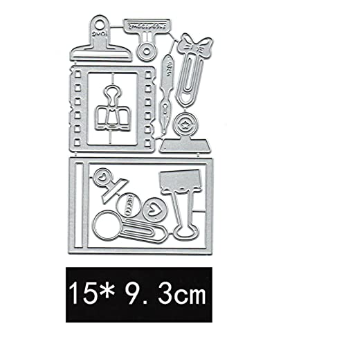 CoolifWang Vintage Paper Clip Film Frame Cutting Die Cuts, DIY Crafts Template Film Frame Scrapbook Cards Cutting Dies Cut Stencils for DIY Embossing Card Making Decorative Paper Dies Scrapbooking - Image 2