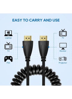 UCEC 4K Full Hdmi To Full Hdmi Coiled Cable For Atomos For Ninja Star Recorder(11.817.7")  - Image 5