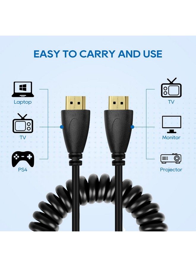 UCEC 4K Full Hdmi To Full Hdmi Coiled Cable For Atomos For Ninja Star Recorder(11.817.7") - Image 5