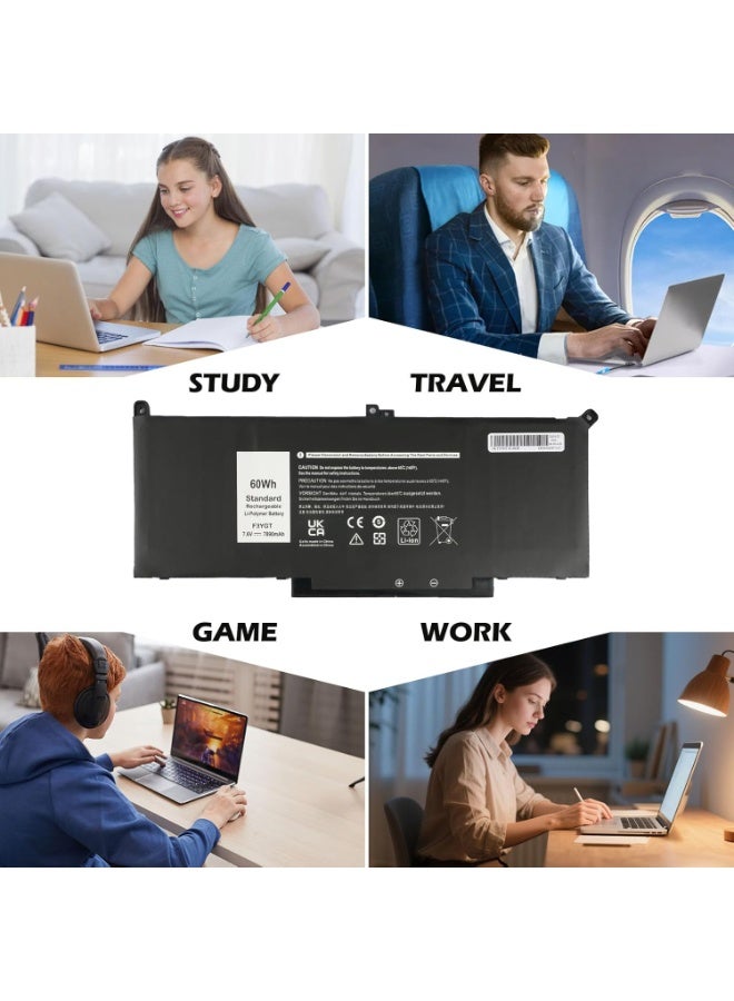 Replacement Laptop Battery 7.6V 60Wh 4-Cell Rechargeable Battery for Compatible Notebook Computers with Stable Power Performance - Image 4
