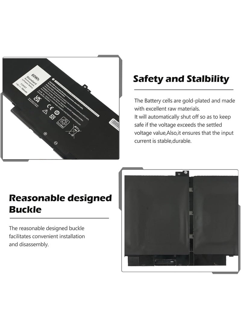 Replacement Laptop Battery 7.6V 60Wh 4-Cell Rechargeable Battery for Compatible Notebook Computers with Stable Power Performance - Image 5