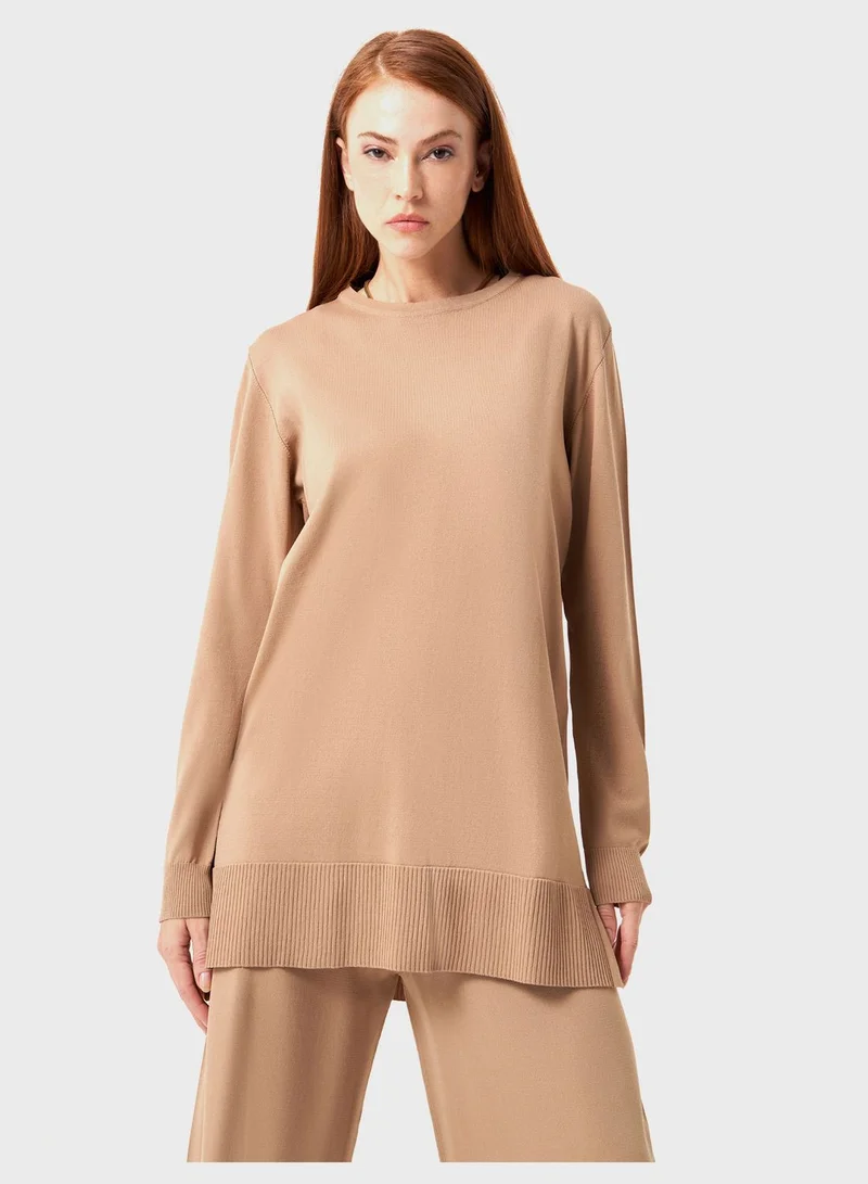 MIZALLE Sweater Tunic Dress