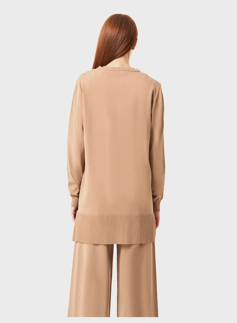 MIZALLE Sweater Tunic Dress