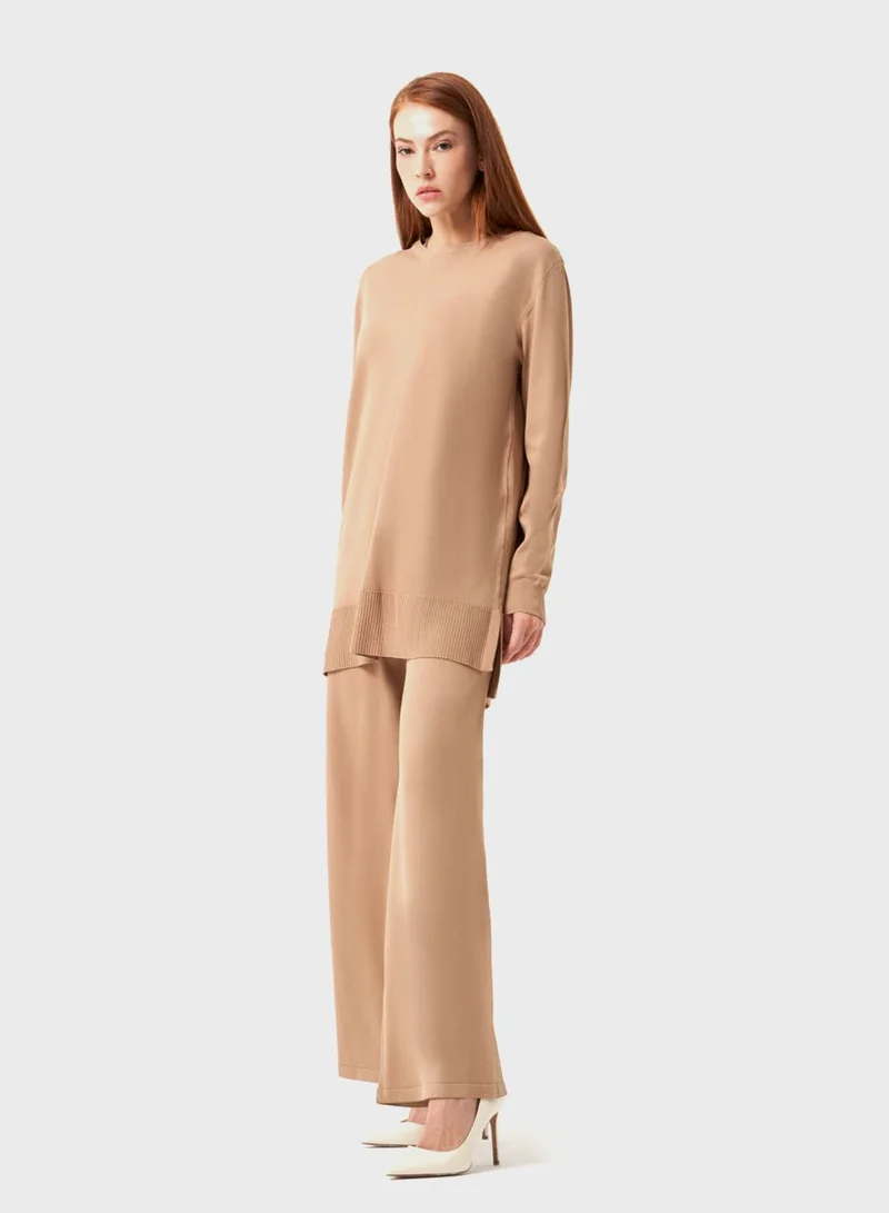 MIZALLE Sweater Tunic Dress