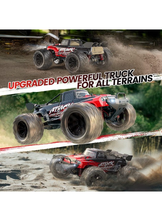 DEERC 9500E 1:16 Scale All Terrain RC Car, 4x4 High Speed 40 KPH RC Truck, 2.4Ghz Remote Control Truck with 2 Batteries, Off-Road Monster Truck for Adults Kids - Image 5
