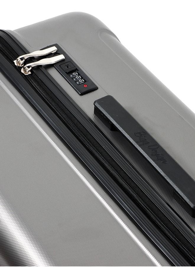 Biggdesign - Biggdesign 3 Piece Ocean Design Carry On Luggage Set Gray - Image 1