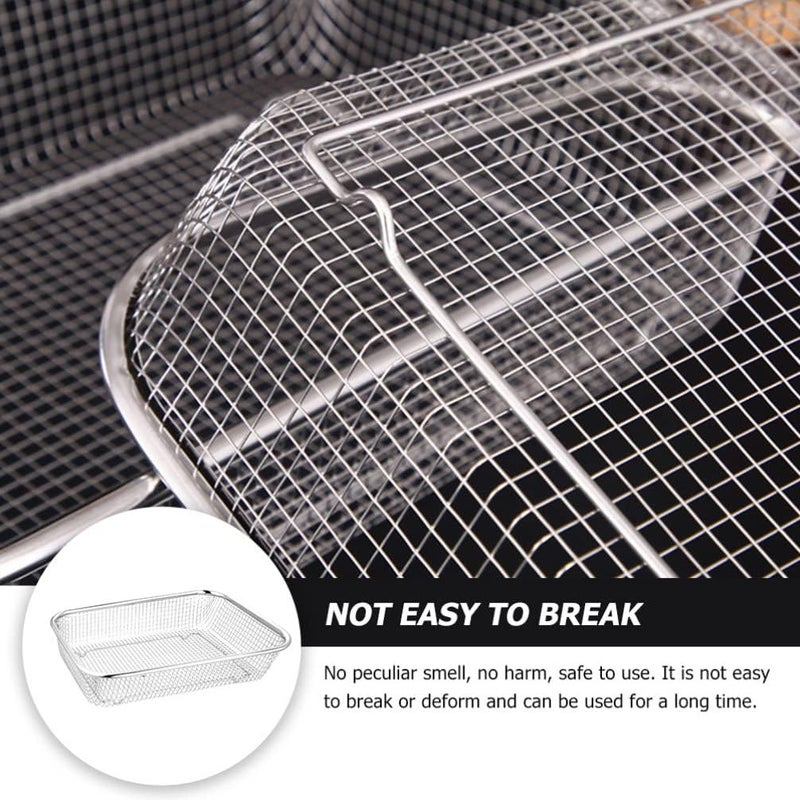 KANDPAND Steel Rectangle Drain BasketSpoon Holder Dish Drainer for Kitchen Drying Stand Bartan Over Sink Counter Dish Rack Bartan Over Sink Counter Drain Basket 30 20 6 - Image 4