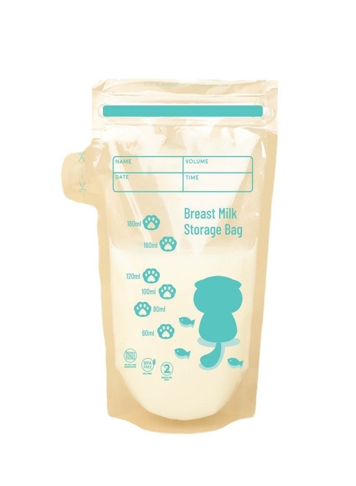 Baby breast milk storage bags, 220 ml capacity (pack of 30), disposable leak-proof milk bags, freezer safe, sturdy and leak-proof, breastfeeding essential. - Image 1