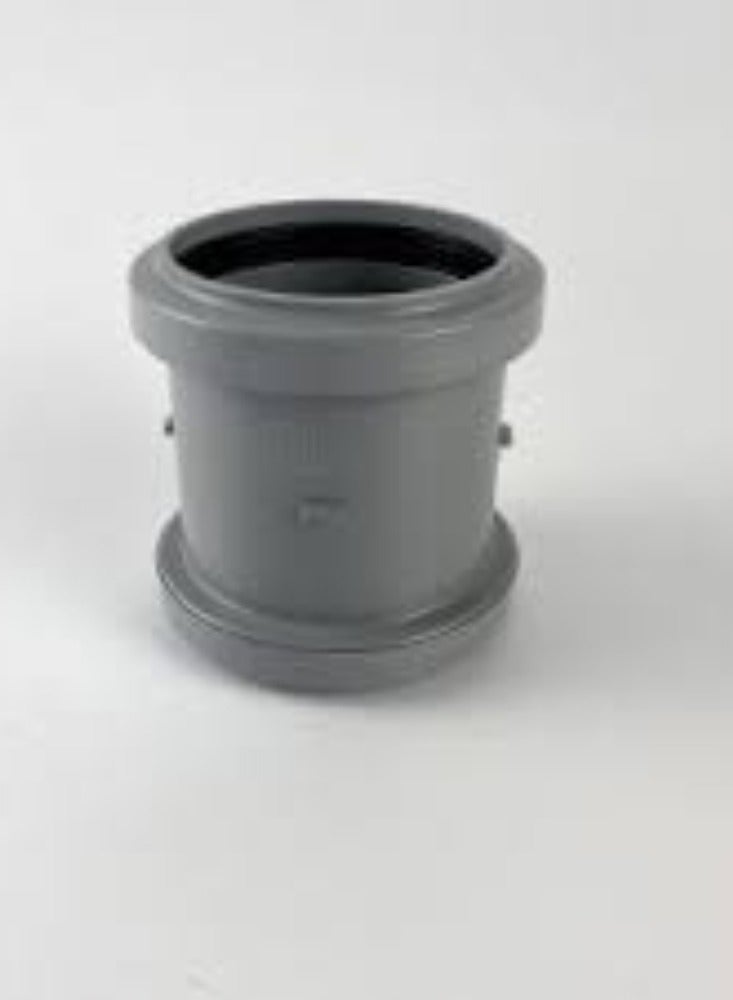 KNP KNP Push Socket Double UPVC Pipe Fitting (6 Inch) is designed to connect two lengths of UPVC pipe with ease, using a secure push-fit mechanism. - Image 2