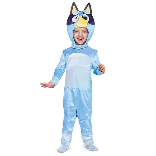 Disguise Bluey Costume for Kids Official Bluey Character Outfit with Jumpsuit and Headpiece Classic Toddler Size Small 2T - Image 1