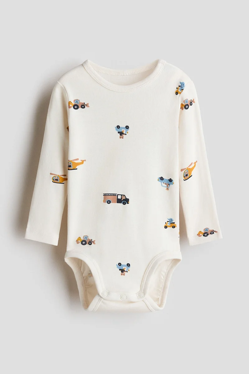 H&M Printed cotton bodysuit