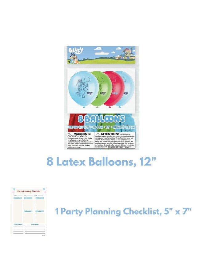 Unique حزمة بالونات بلوى الفريدة - بالونات بلوى ذات طابع خاص من اللاتكس والفويل، مع قائمة التحقق - زينة عيد ميلاد بلوى، مستلزمات حفلة بلوى، زينة حفلة بلوى - Image 3