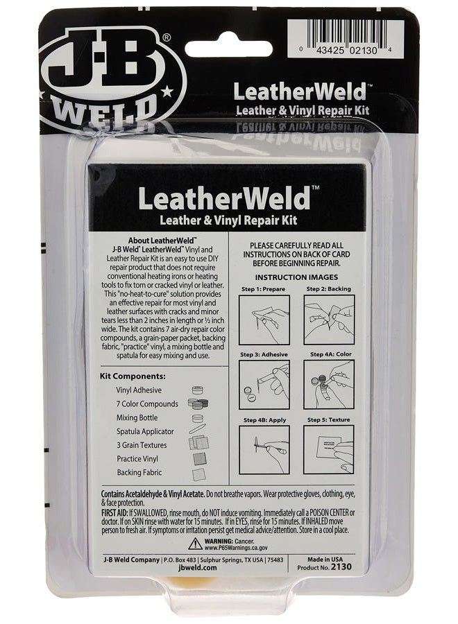 J-B WELD 2130 Vinyl And Leather Repair Kit - Image 2
