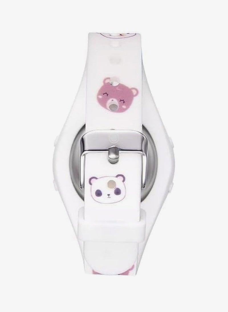 Astro Kids Watch, Digital Display and Polyurethane Strap - A23904-PPWW-BR, White - Image 3