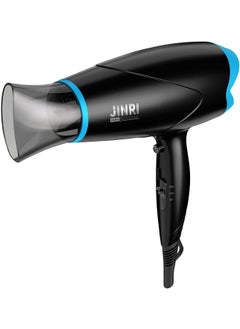 JINRI JINRI Hair Dryer Lightweight Ceramic Negative Ion Hair Dryer with 2 Speed Settings 6ft Power Cord Hanging Loop Removable Air Filter 