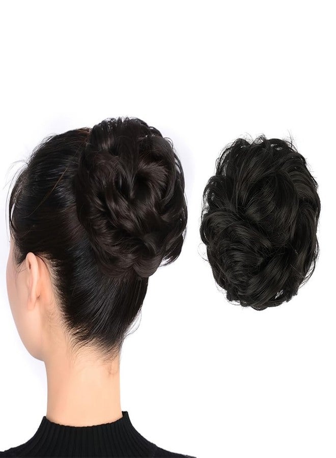 BLUSHIA Synthetic Bun Extension And Wigs Juda, Natural Black - Image 1