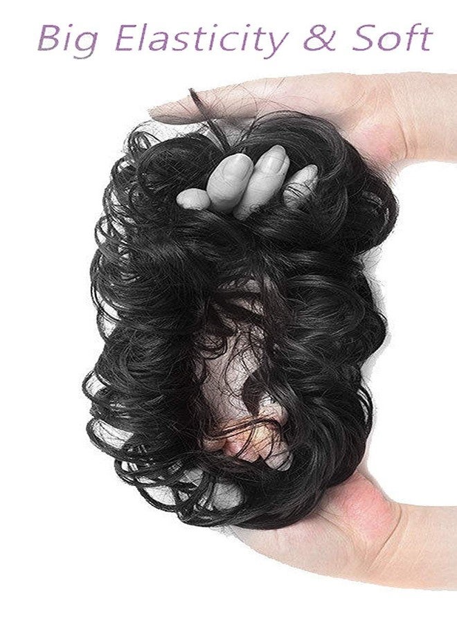 BLUSHIA Synthetic Bun Extension And Wigs Juda, Natural Black - Image 4