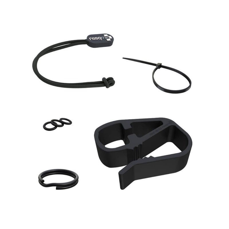 resqme Accessory Pack The Original Emergency Keychain Car Escape Tool 2in1 Seatbelt Cutter and Window Breaker Made in USA With Visor Clip Lanyard Keyring and Cable Tie