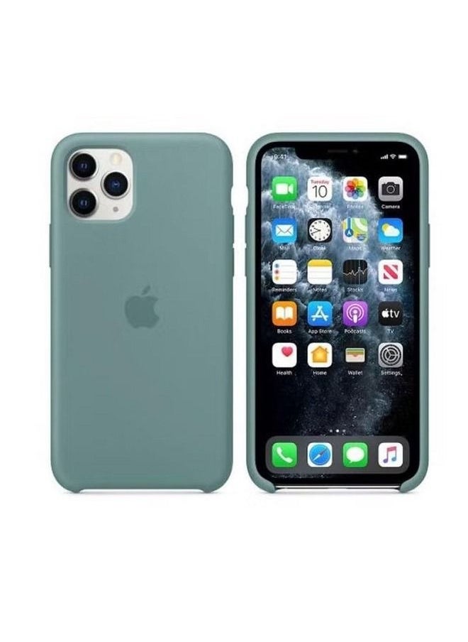 A ZONE - Silicone Case Cover For Apple iPhone 11 Pro Max 6.7inch Midnight Green - Image 1