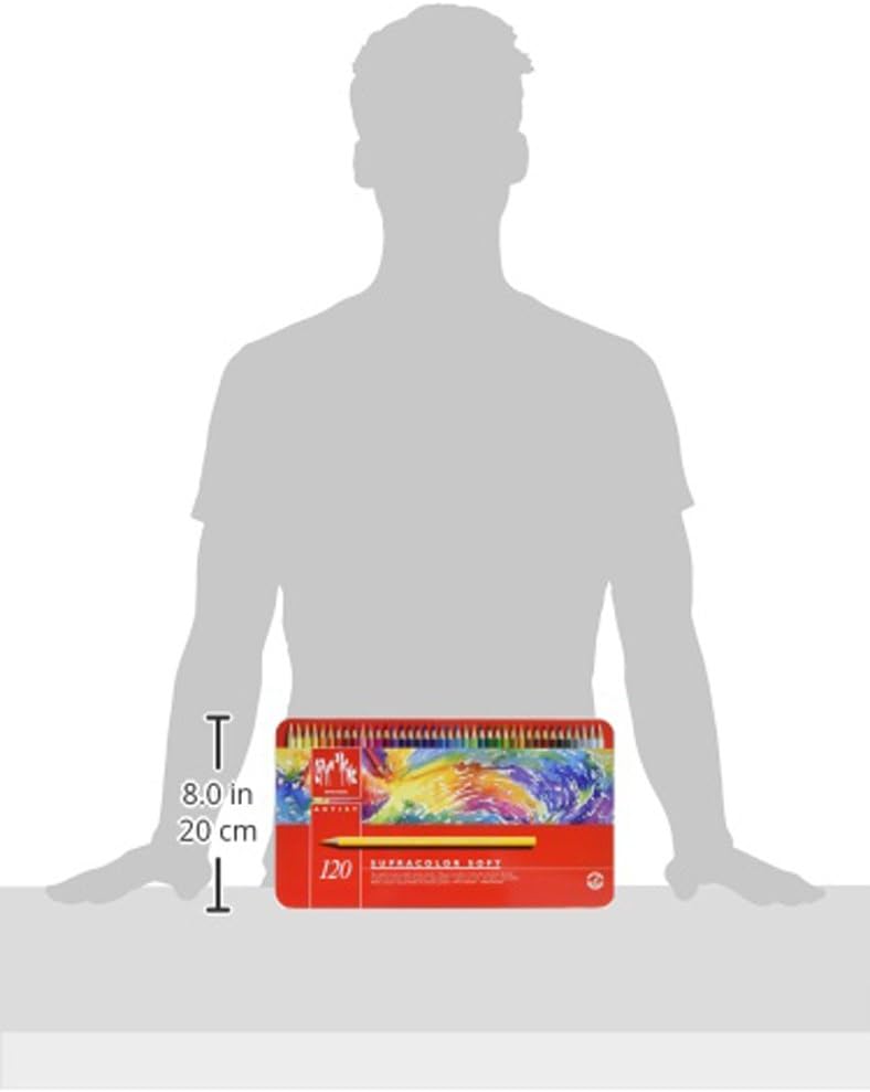 Caran d'Ache Supracolour Soft Aquarelle Pencils - 120 Assorted Colors in Metal Tin for Artists and Illustrators - Image 3