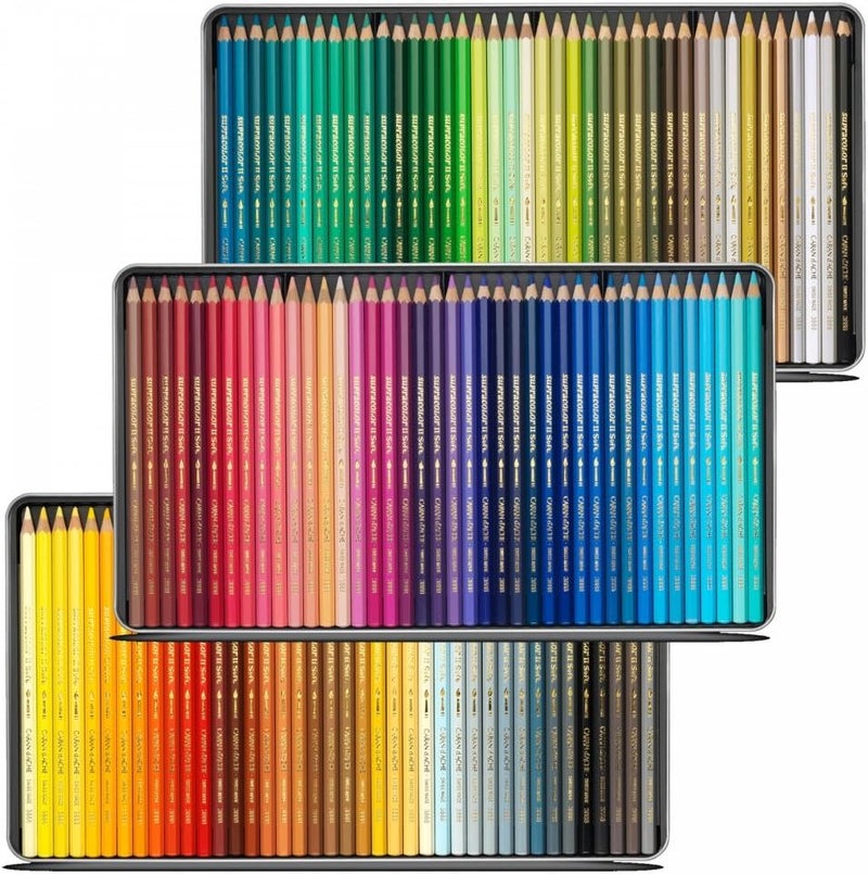Caran d'Ache Supracolour Soft Aquarelle Pencils - 120 Assorted Colors in Metal Tin for Artists and Illustrators - Image 4