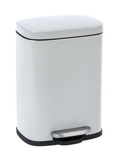 Wenko Pedal Bin Leno 5 L White  - Image 1
