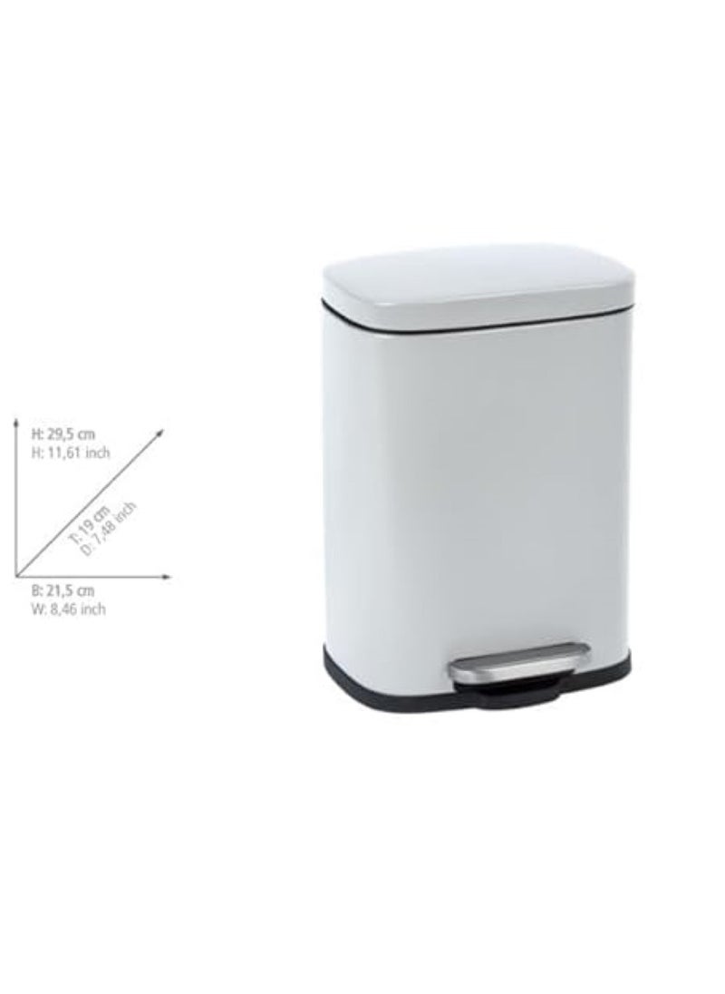 Pedal Bin Leno 5 L White - pzsku/ZFAFC203CE39E0D498506Z/45/_/1709144618/cd28712c-0c62-4352-8c0f-c2790f309e73