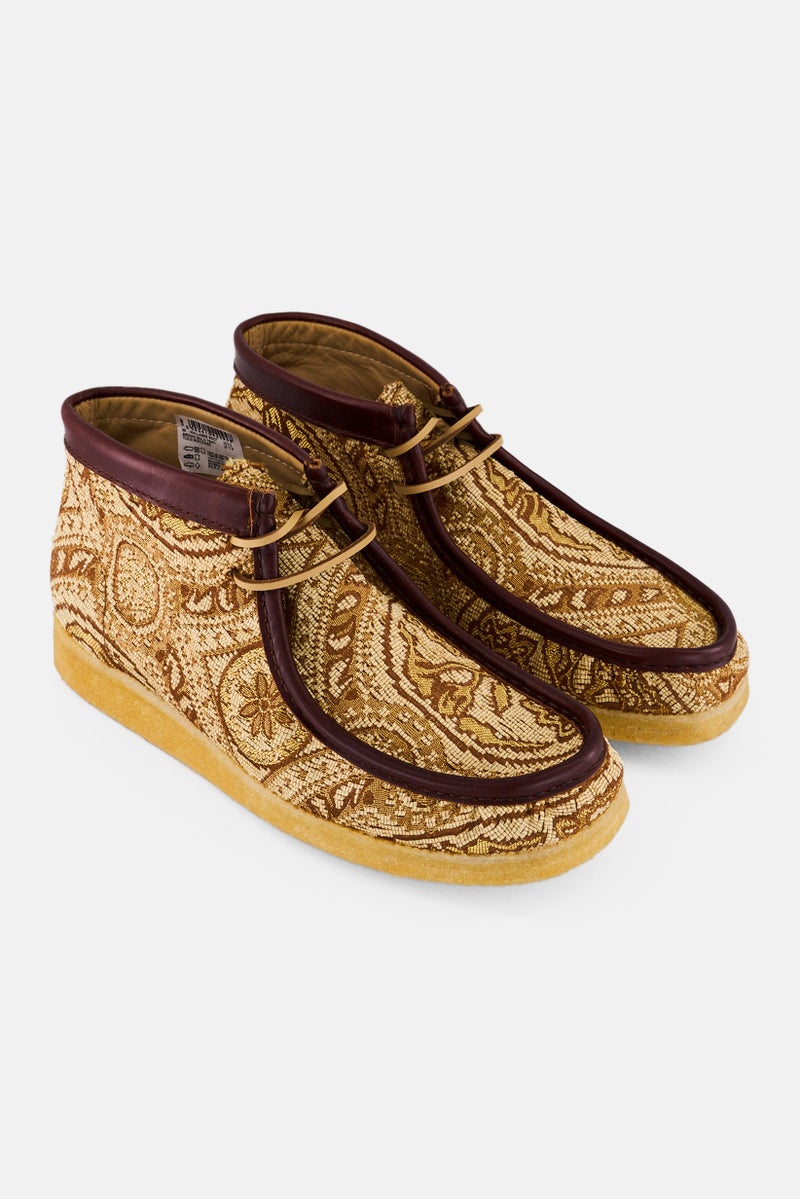 clarks Men Standard Wallabee Lace Up Ankle Boots, Multicolor - Image 1