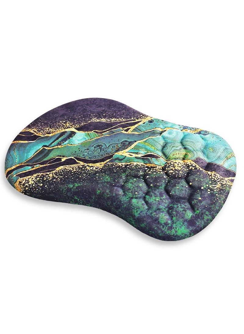 Mini Hand Mouse Pad With Gel Wrist Support Band , Cute Design HD Print Pattern Desk Mat, Extended Mouse Pad and Keyboard Mouse Pads, Waterproof Fabric Surface Mouse Pads for Office, Anti-Slip Rubber Base