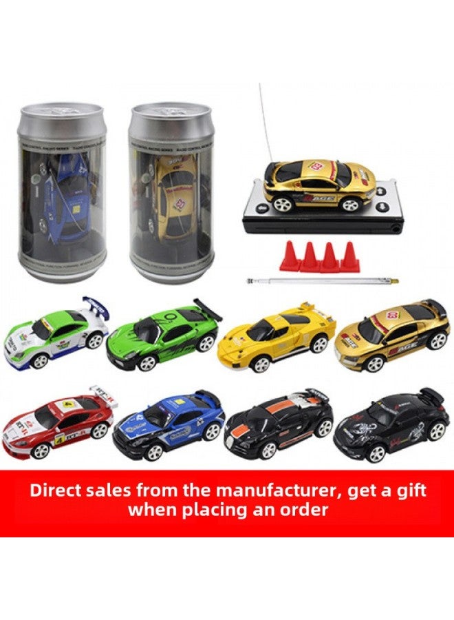 Ultra-small Mini Rechargeable Unlimited Remote Control Car Coke Can Sports Car Drift Racing Boy Car Toy-Colour:Gold 40hz Innovative Model-Proportion:Remote Control Charging + Free Dry Batteries + Tools  - Image 3